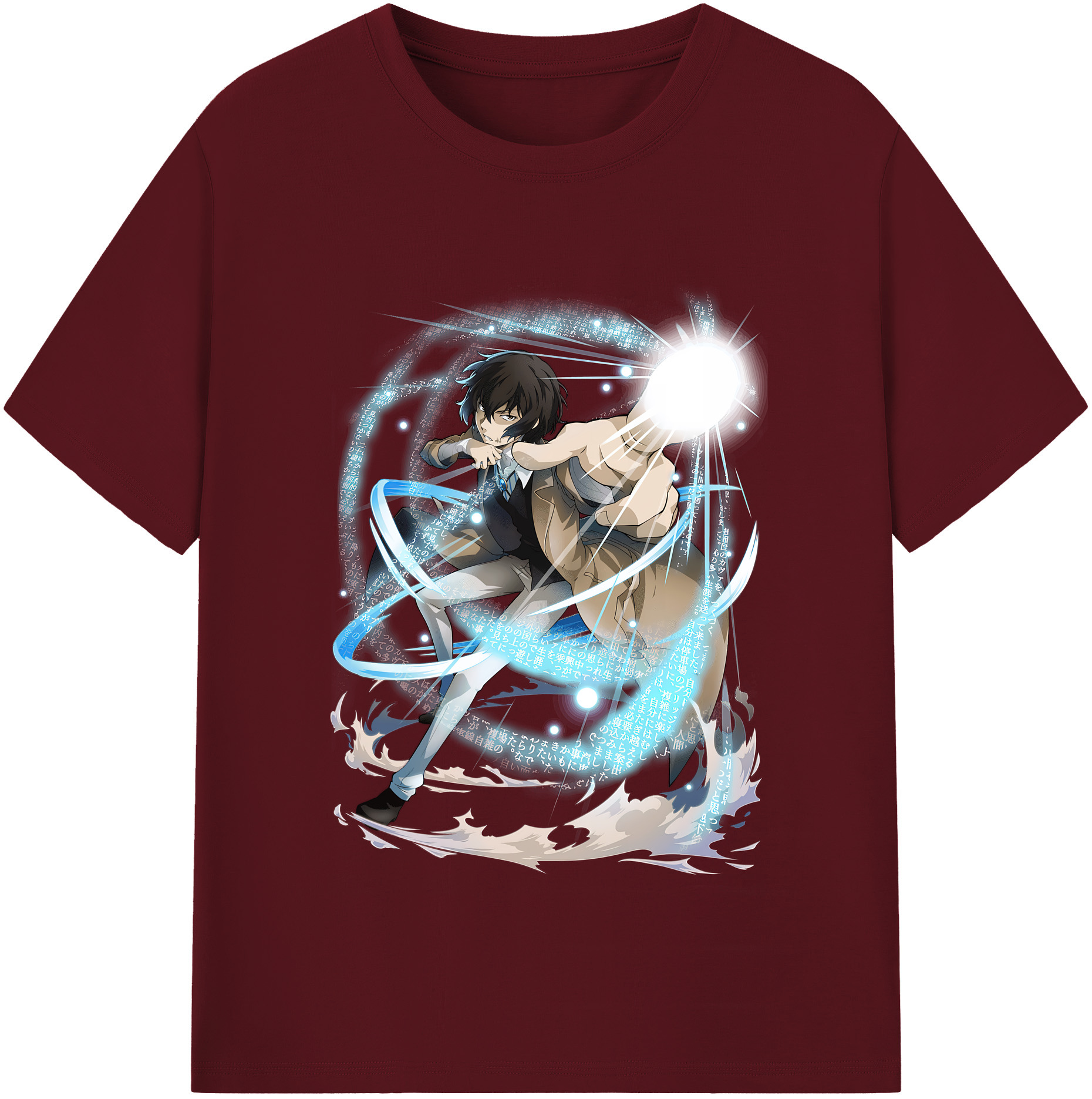 （画像用） 文豪ストレイドッグス Bungo Stray Dogs 綿100％半袖Tシャツ（フロントプリント）